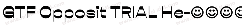 GTF Opposit TRIAL He字体转换